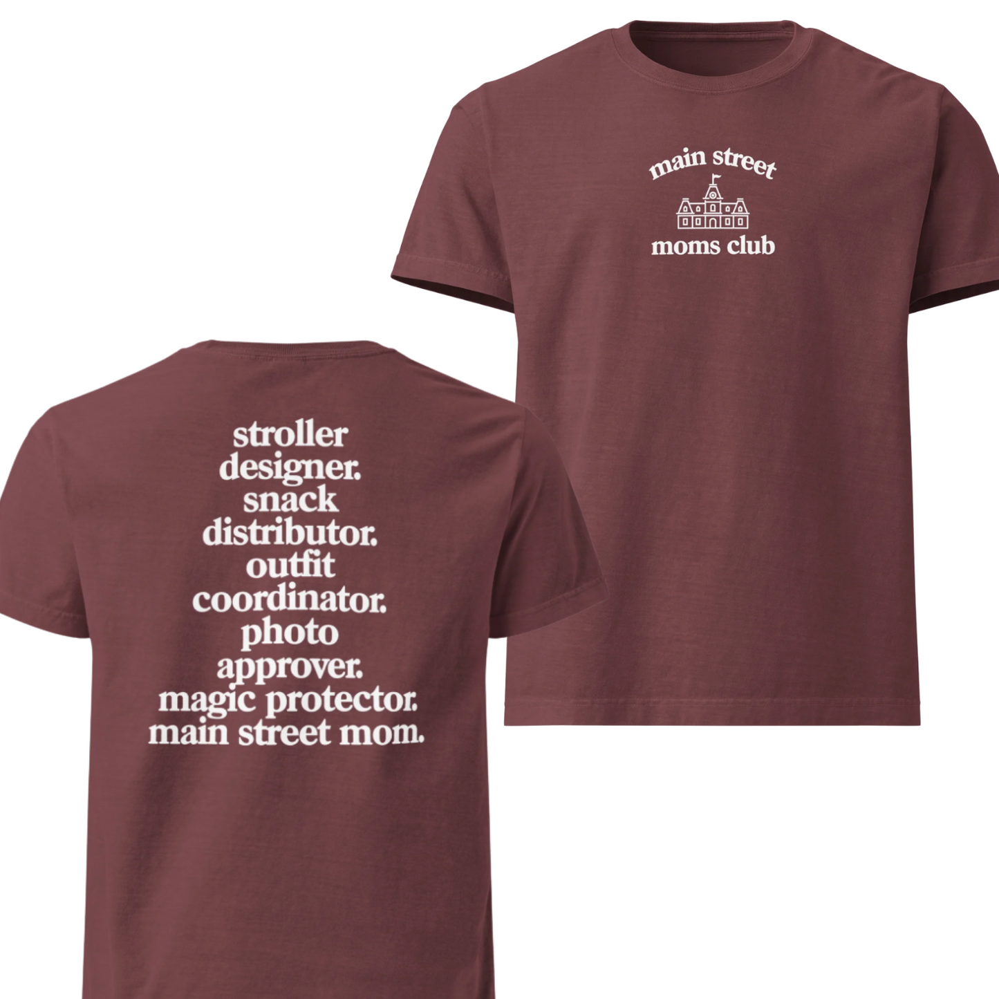 ✨ Main Street Moms Club Oversized Tee