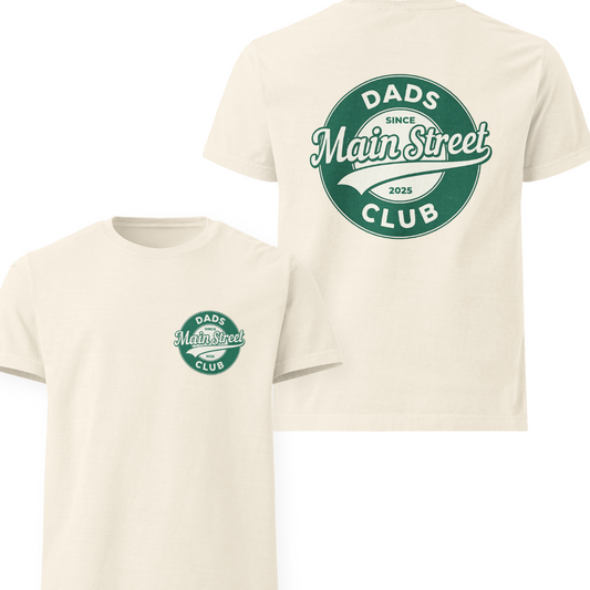 Dad Club Crest Logo Vintage Oversized Tee